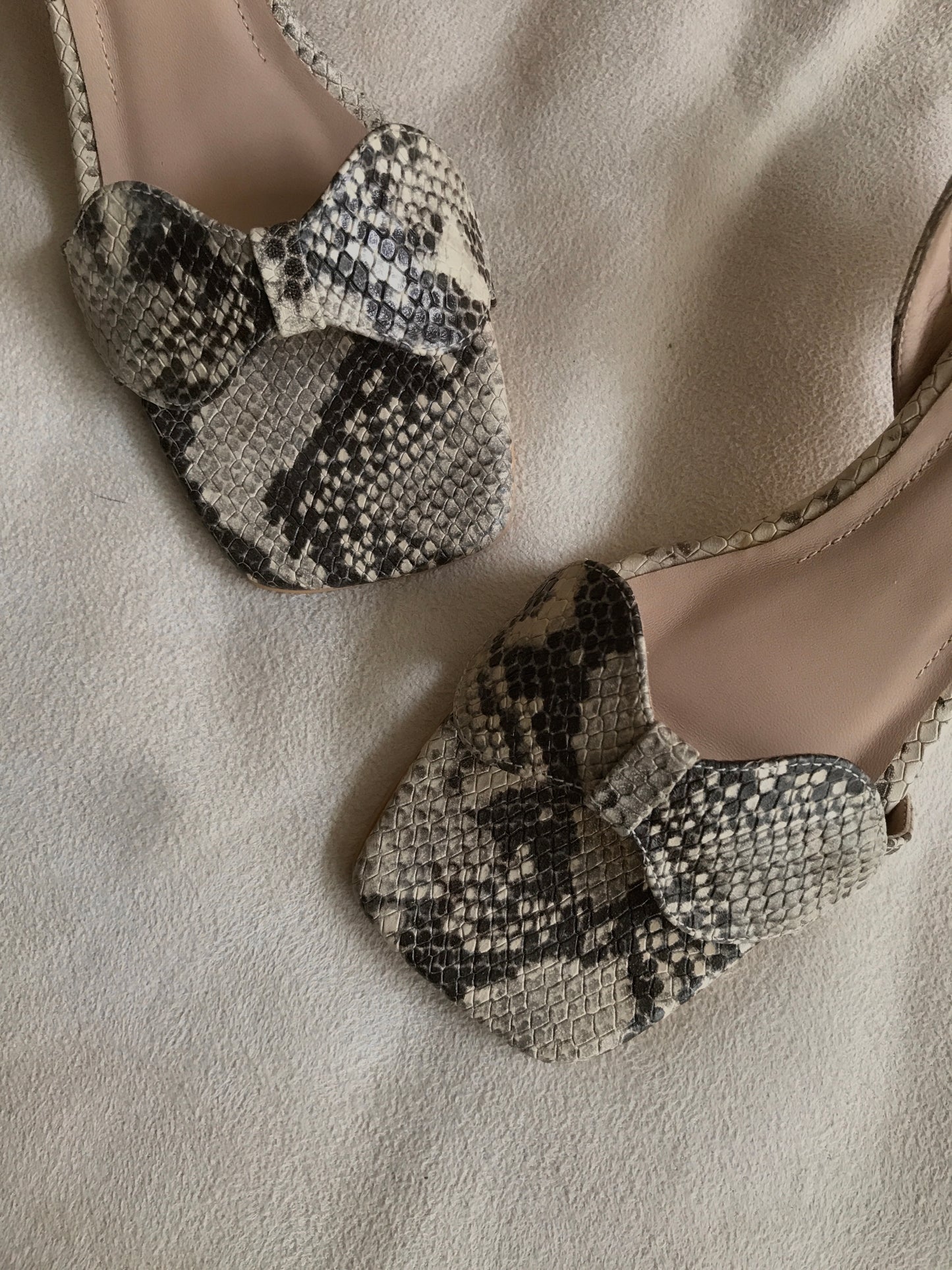 Sandalia Arena - Python Beige
