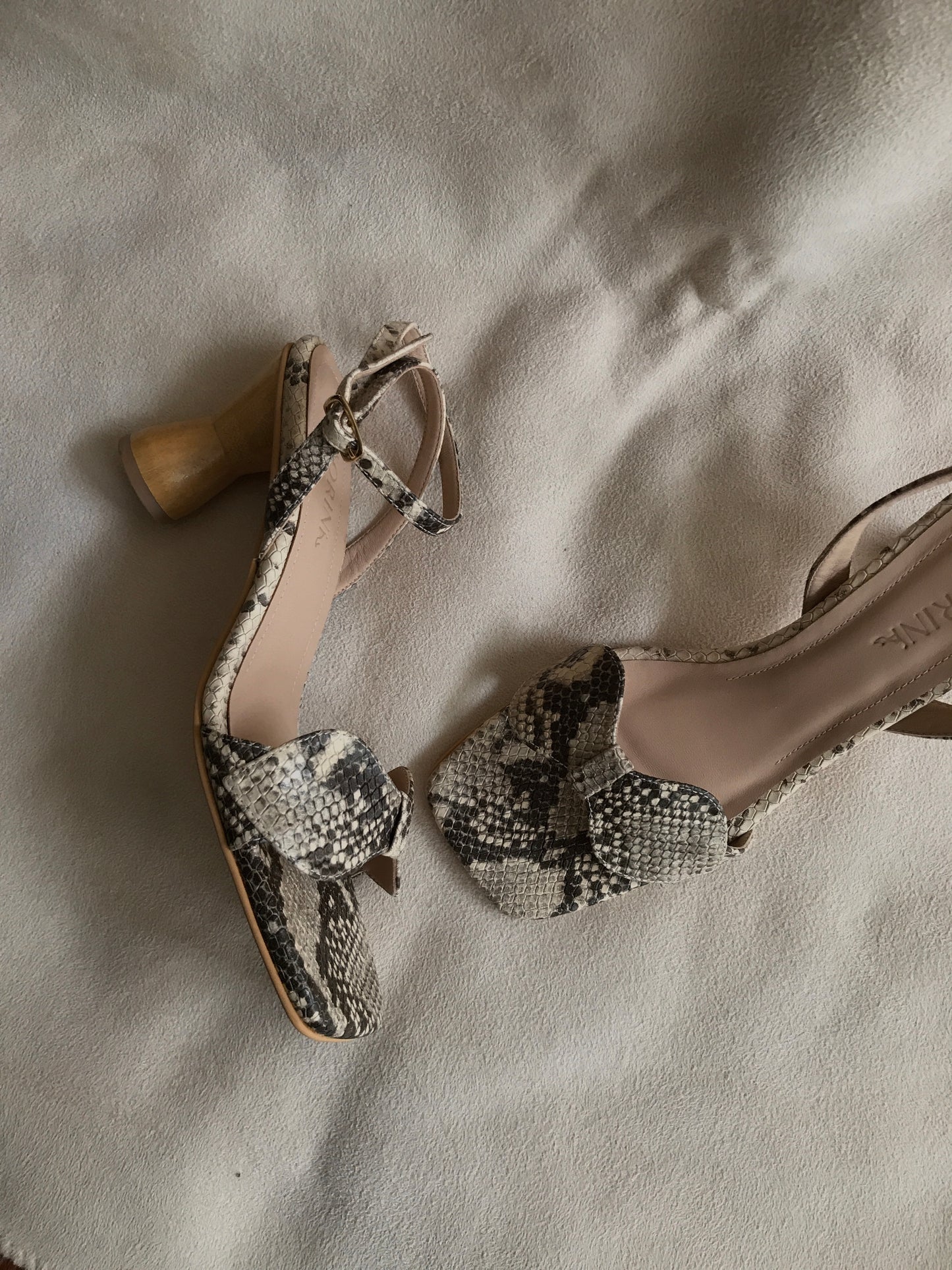 Sandalia Arena - Python Beige