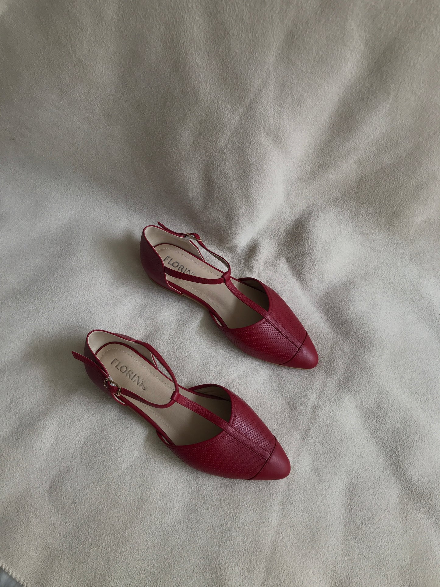 Balerinas Nuria - Rojo cherry