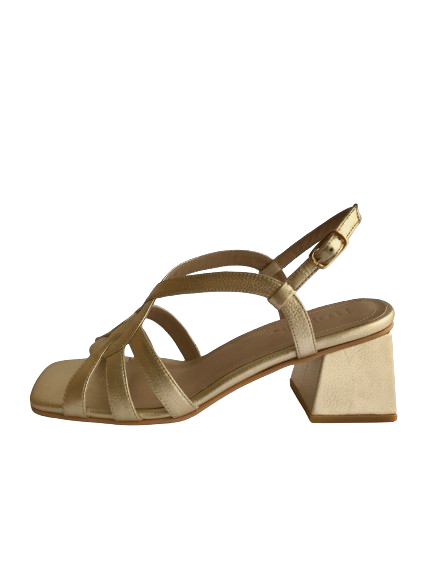 Micaela Sandal Gold – Florinape - Main Image