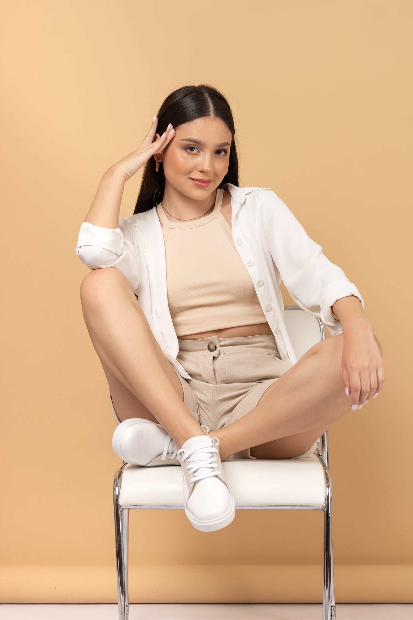 Zapatilla Irene - Blanco/Pele