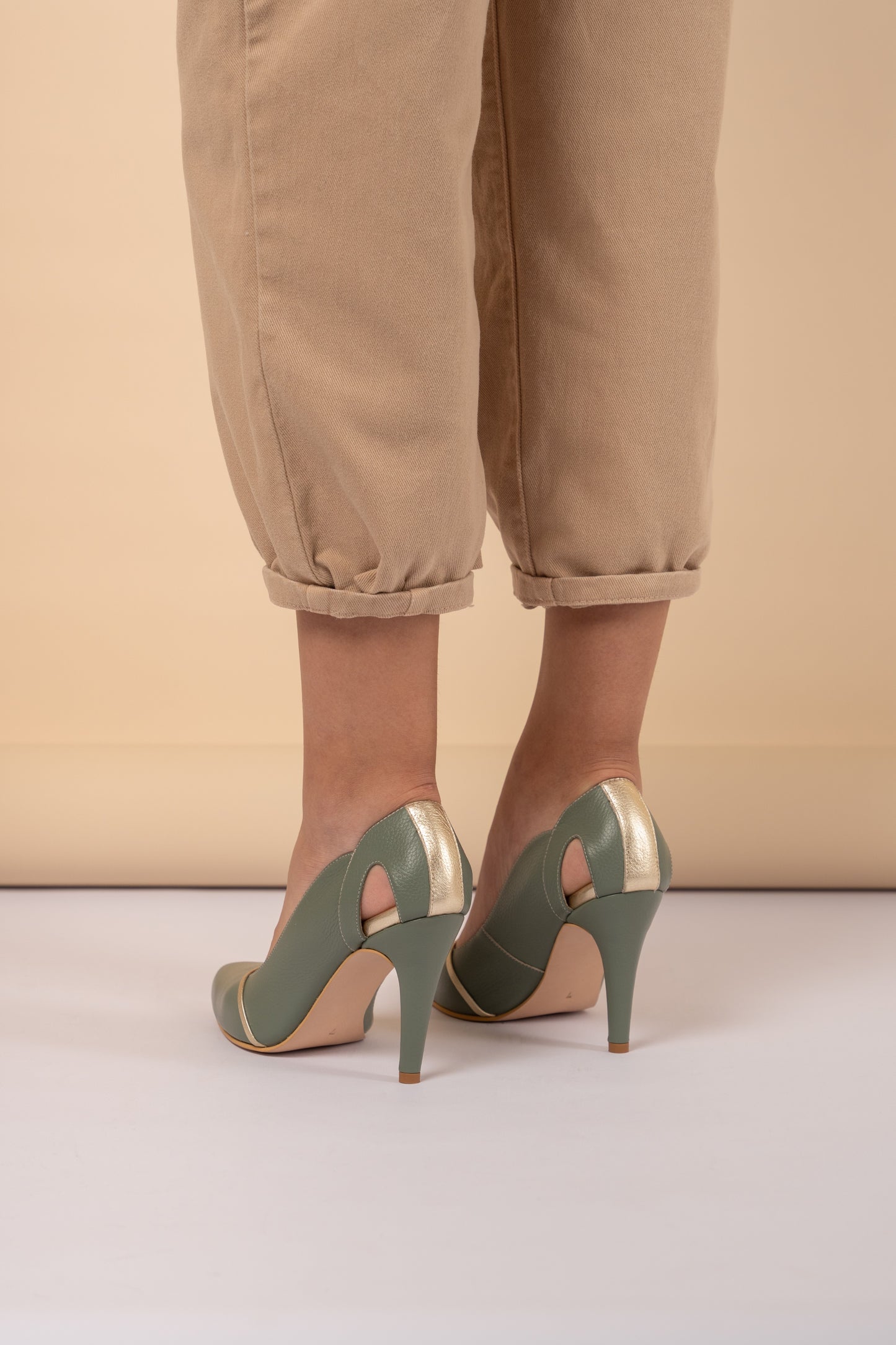 Stiletto Alba - Verde olivo