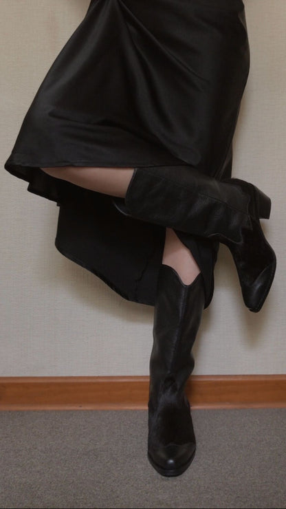 Bota cowboy Arantza - Negro