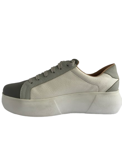 Zapatilla Lara - Gris/Blanco