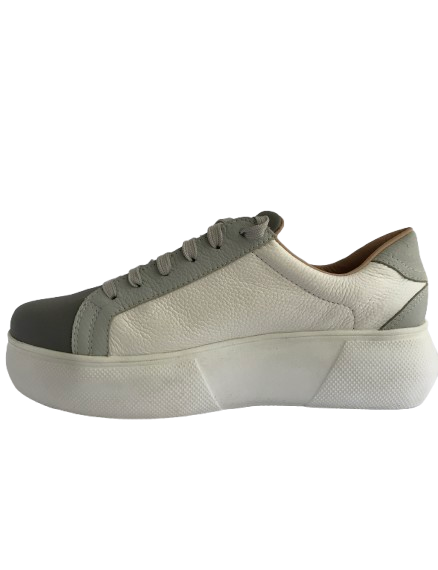 Zapatilla Lara - Gris/Blanco