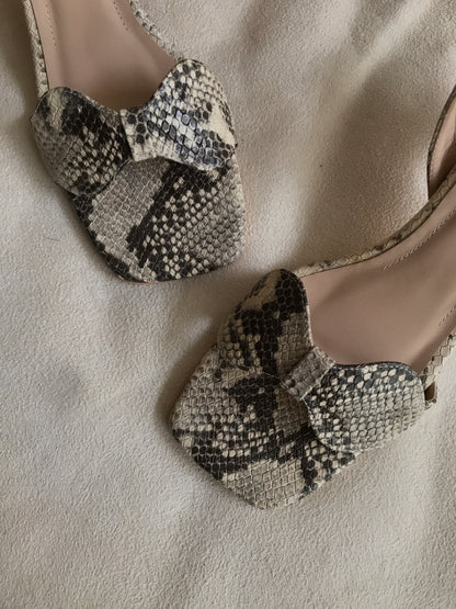 Sandalia Arena - Python Beige