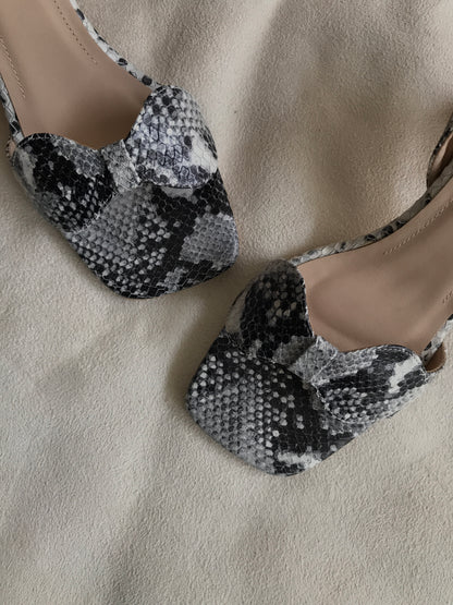 Sandalia Arena - Python Negro