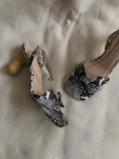 Sandalia Arena - Python Negro