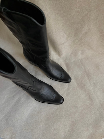 Bota cowboy Arantza - Negro