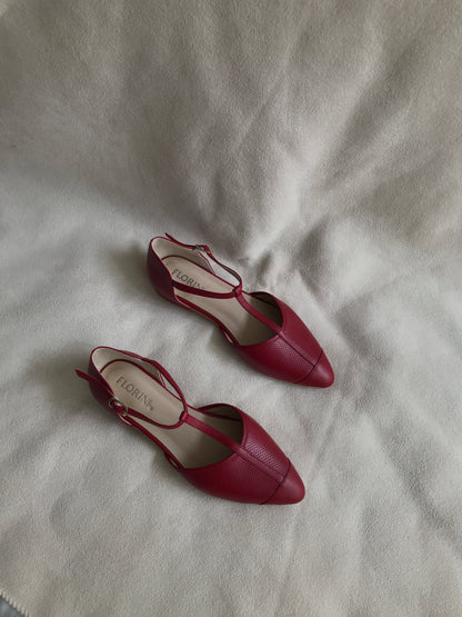 Balerinas Nuria - Rojo cherry