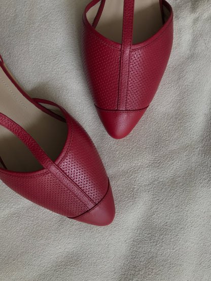 Balerinas Nuria - Rojo cherry