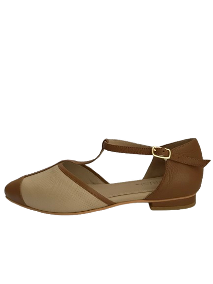 Nuria Ballerinas - Camelo/Bege