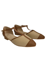 Load image into Gallery viewer, Nuria Ballerinas - Camel/Beige
