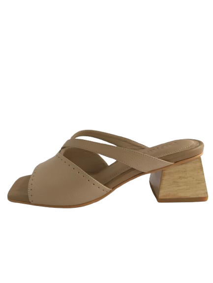 Sandalia Mara - Trigo/Pele